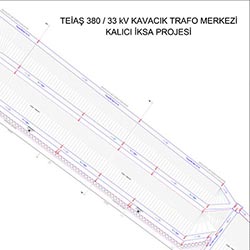 Shoring Project of Teiaş Kavacık Transformer Substation - Plan View
