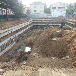Maltepe ES Voleybol Site Shoring Works - Bored Pile and Anchorage Applications